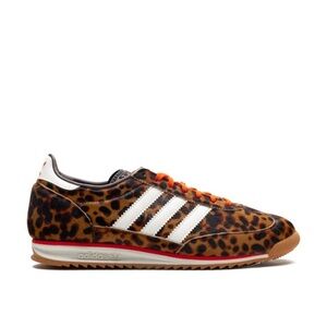 adidas Leopard Print Sneakers with White Stripes